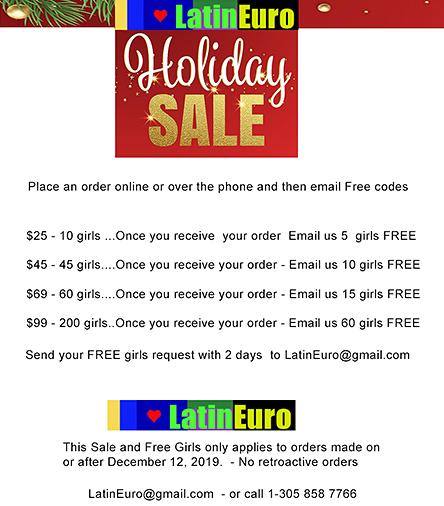 Date this fun Colombia girl Holiday Sale from  CO25913